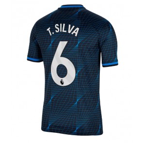 Chelsea Thiago Silva #6 Koszulka Wyjazdowych 2023-24 Krótki Rękaw